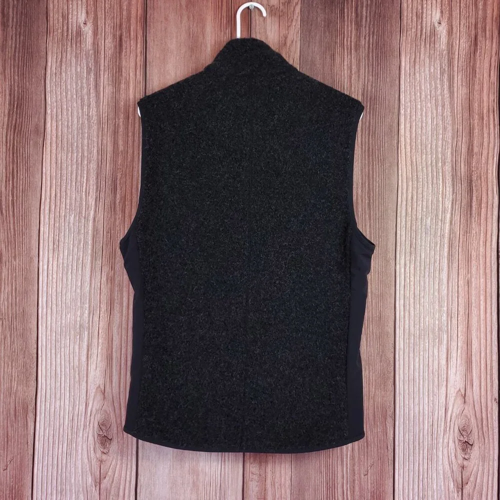 Lululemon Tundra Trek Vest Mens Small Wool Blend Sherpa Fleece Heathered Black - Picture 2 of 13